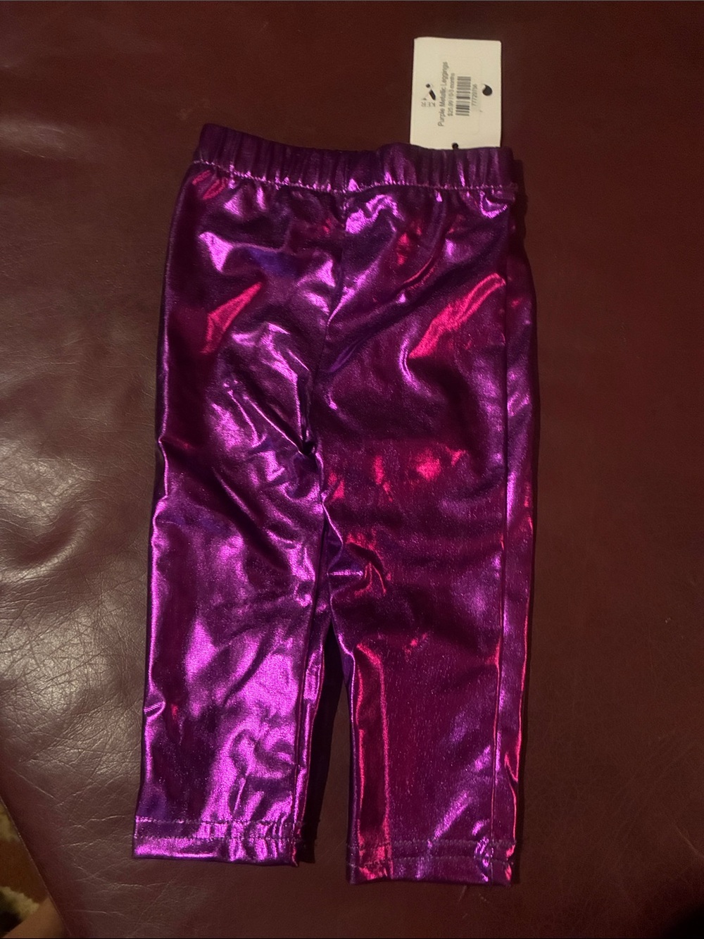 Carter's Metallic Magenta Purple Leggings